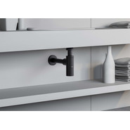 Сифон для умывальника Aquatek AQ6012MB, чёрный матовый фото 4