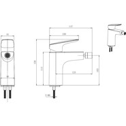 Смеситель для биде Aquatek Вега AQ1018MB, чёрный матовый, Цвет производителя: чёрный матовый фото 4