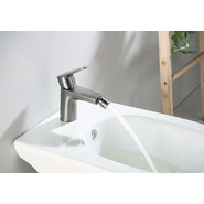 Смеситель для биде Aquatek Бетта AQ1118BGM, чёрный хром шлифованный, Цвет производителя: чёрный хром шлифованный фото 3