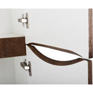 Пенал подвесной BelBagno FLY-MARINO-1500-2A-SC-RW-P-R 40 см, правый, Rovere Moro фото 6