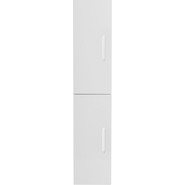 Пенал подвесной BelBagno AURORA-1600-2A-SC-BL-P-L 35 см, левый, Bianco Lucido фото 2