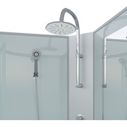 Душевая кабина Niagara 90x90 см NG-1101-14BKT, серебро/матовое фото 4