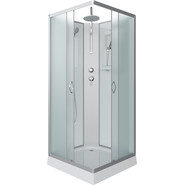 Душевая кабина Niagara 90x90 см NG-1101-14BKT, серебро/матовое фото 2