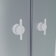 Душевая кабина Niagara 100x80 см P100/80/40L/MT/BK, белый/матовое фото 4