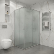 Душевое ограждение Niagara Eco 115x80 см NG-1012-14QMT, хром матовый/матовое фото 