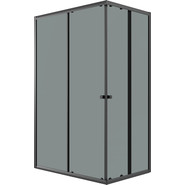 Душевое ограждение Niagara Eco 100x80 см NG-1018-14QT, чёрный матовый/тонированное фото 2