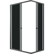 Душевое ограждение Niagara Eco 100x80 см NG-1018-14QT, чёрный матовый/тонированное фото 3