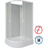 Душевая кабина Niagara 100x80 см P100/80/26R/MT/BK, белый/матовое фото 