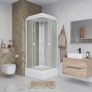 Душевая кабина Niagara 100x100 см P100/26Q/MT, белый/матовое фото 3