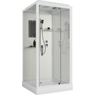 Душевая кабина Niagara 100x100 см ST100/15Q, белый/прозрачное фото 