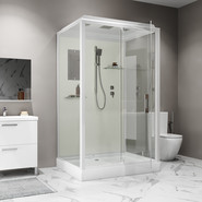 Душевая кабина Niagara 100x80 см ST100/80/15Q, белый/прозрачное фото 4