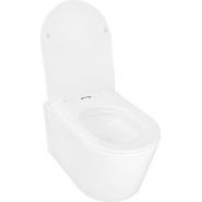 Унитаз подвесной безободковый Azario Ollin AZ-0513R с крышкой микролифт (Система смыва торнадо) фото 3