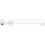 Кронштейн стеновой RGW SP-122B 375 мм 21140422-04, черный фото 2