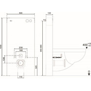 Инсталляционный модуль внешнего монтажа Abber AC0107MW фото 5