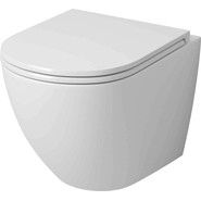 Унитаз подвесной безободковый Grossman GR-4455SQ с крышкой микролифт, белый глянцевый (Система смыва торнадо) фото 3