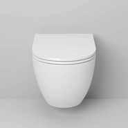 Унитаз подвесной безободковый Grossman GR-4455SQ с крышкой микролифт, белый глянцевый (Система смыва торнадо) фото 5