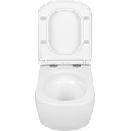 Унитаз подвесной безободковый AN Solana с крышкой микролифт (система смыва Торнадо) фото 6