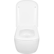 Унитаз подвесной безободковый AN Solana с крышкой микролифт (система смыва Торнадо) фото 5