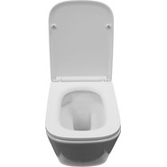 Унитаз подвесной безободковый Azario Armonia AZ-2403 с крышкой микролифт (Система смыва торнадо) фото 4