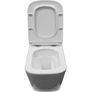 Унитаз подвесной безободковый Azario Armonia AZ-2403 с крышкой микролифт (Система смыва торнадо) фото 5