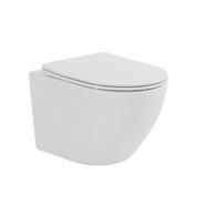 Унитаз подвесной безободковый Taliente Amato Tornado 3 AM55003 с крышкой микролифт (система смыва Торнадо) фото 2