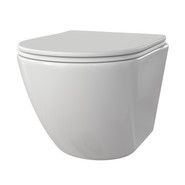 Унитаз подвесной безободковый Taliente Amato AM25010 с крышкой микролифт, Цвет производителя: белый фото 2