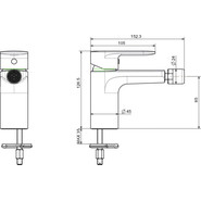 Смеситель для биде Aquatek Ника AQ1818CR фото 5