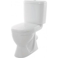 Унитаз напольный Sanita Стандарт эконом WC.CC/Standart/1-P/WHT.G/S1 с крышкой полипропилен фото 