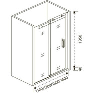 Душевая дверь Bas Altair WTW-120-C-CH 120 см хром/прозрачное фото 3