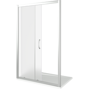 Душевая дверь Bas Latte WTW-140-G-WE 140 см алюминий/матовое фото 3