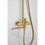 Душевая стойка Belz B24812-5, золото брашированное фото 4