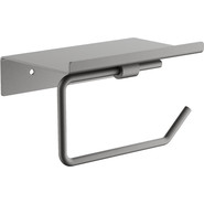 Держатель для туалетной бумаги Belz B9001-3, оружейная сталь фото 