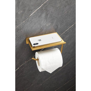 Держатель для туалетной бумаги Belz B9001-5, брашированное золото фото 6