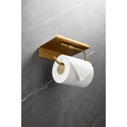 Держатель для туалетной бумаги Belz B9001-5, брашированное золото фото 2