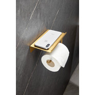 Держатель для туалетной бумаги Belz B9001-5, брашированное золото фото 3