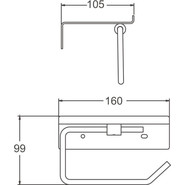 Держатель для туалетной бумаги Belz B9001-8, белый матовый фото 2