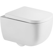 Унитаз подвесной Azario Campo AZ-1883WH с крышкой микролифт (система смыва Торнадо) фото 2