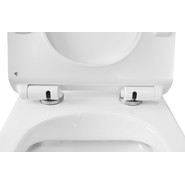 Унитаз подвесной безободковый Azario Grado AZ-0046-N с тонкой крышкой микролифт, Цвет производителя: белый фото 4