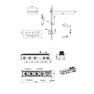 Душевая система для душа с термостатом Boheme Fusion 131-MG, золото матовое фото 2