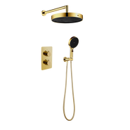 Душевая система для душа с термостатом Boheme Cell 427-G + 134-2-G (со скрытой частью) золото фото 
