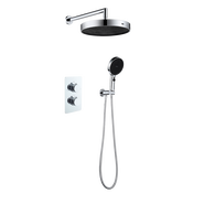 Душевая система для душа с термостатом Boheme Cell 427-CR + 134-2-CR (со скрытой частью) фото 