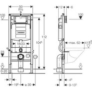 Инсталляция для подвесного унитаза Geberit Duofix Sigma Платтенбау 111.362.00.5 фото 2