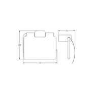 Держатель для туалетной бумаги Belz B91003, цвет белый фото 2