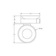 Мыльница Belz B91002, цвет белый матовый фото 2