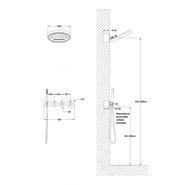Душевая система для душа с термостатом Grocenberg GB5020BL, чёрный матовый фото 2