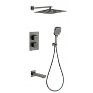 Душевая система для душа с термостатом Grocenberg GB5050BG, графит фото 