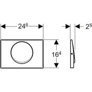Смывная клавиша Geberit Mambo 115.751.00.1 фото 2