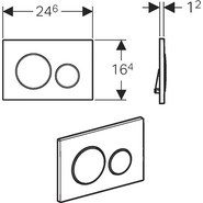 Смывная клавиша Geberit Sigma 20 115.882.KK.1 фото 2