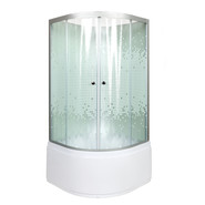 Гидробокс Avacan 100x100 см L910NGM, хром/матовое (безсиликоновая сборка) фото 2