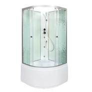 Гидробокс Avacan 100x100 см L910NGM, хром/матовое (безсиликоновая сборка) фото 